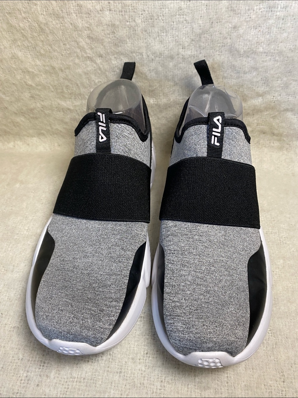 FILA Women’s Grey and Black Slip-On Sneakers